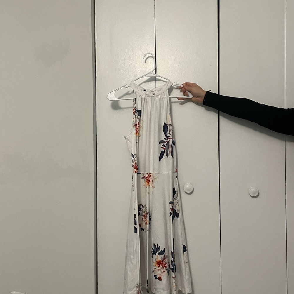 Floral Halter Neck Dress
